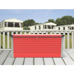 Trimetals B48 600Ltr 4' 6" x 2' 6" (Nominal) Metal Garden Storage Box Red