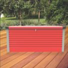 Trimetals B48 600Ltr 4' 6" x 2' 6" (Nominal) Metal Garden Storage Box Red