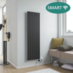 Ximax Oceanus 600W Electric Radiator 1500mm x 445mm Black 2048BTU