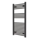 Refurb Flomasta 1000mm x 500mm 1522BTU Black Flat  Towel Radiator