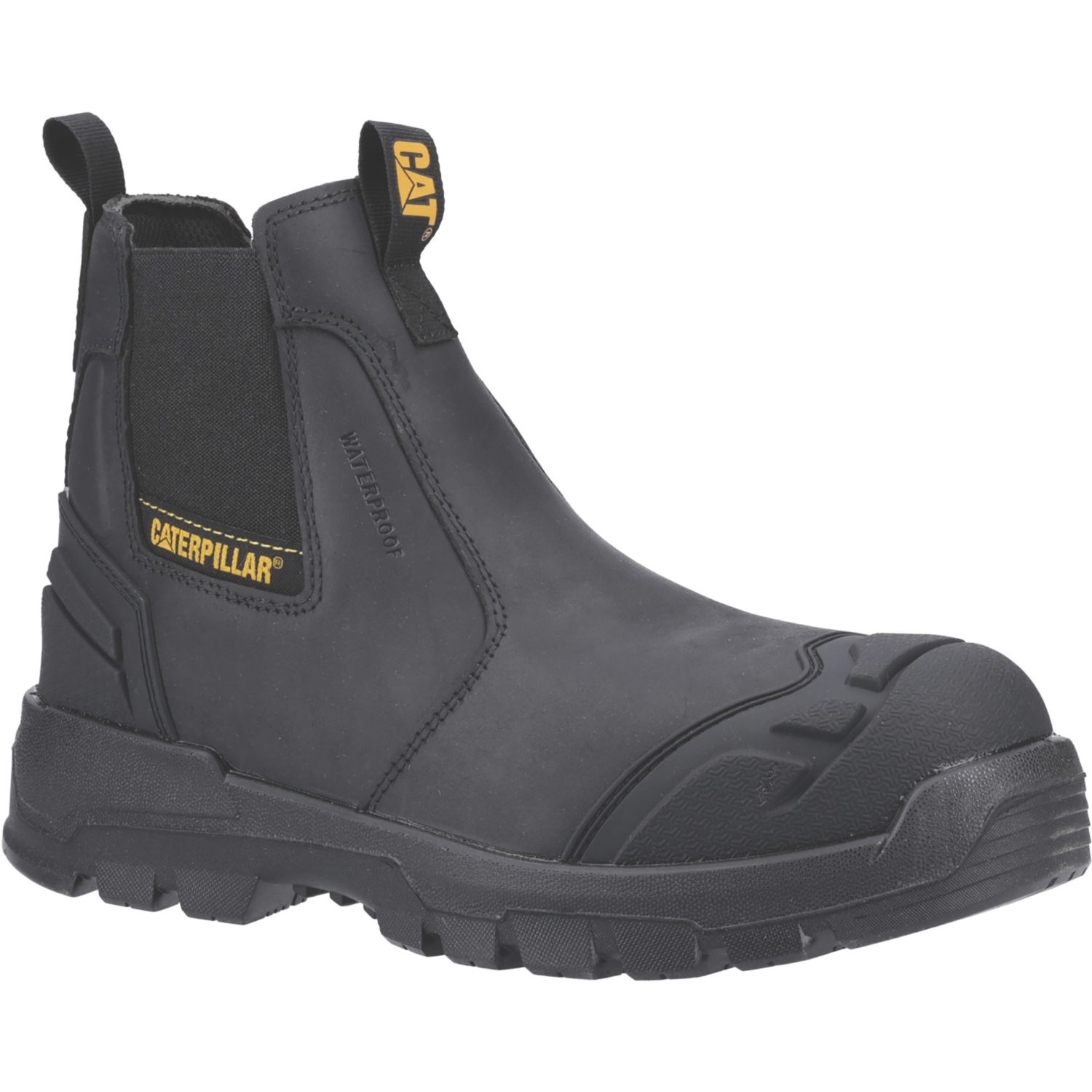 CAT Striver XL Size 7 Black Waterproof Steel Toe Cap Safety Boots (153CM)