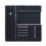 Bunker  Black 11 Piece Modular Storage Set with Hardwood Worktop
