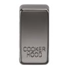 Knightsbridge 'COOKER HOOD' Switch Cover Black Nickel