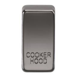 Knightsbridge 'COOKER HOOD' Switch Cover Black Nickel