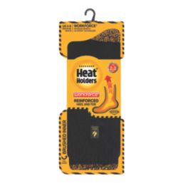 SockShop Heat Holders Socks Black / Yellow Size 4-8