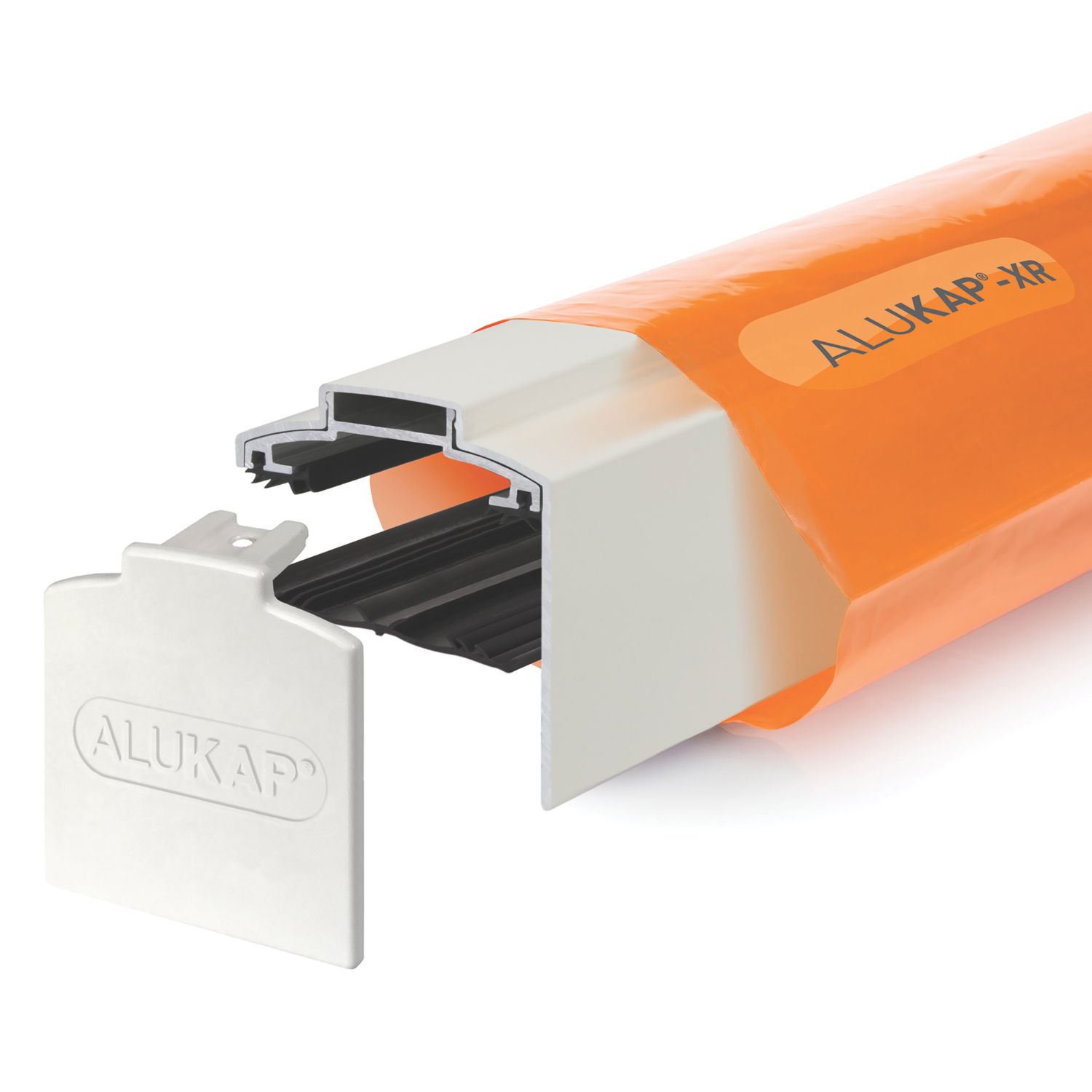 ALUKAP-XR White 0-100mm Glazing Gable Bar 2400mm x 60mm (153JC)