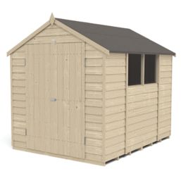 Forest  6' x 8' (Nominal) Apex Overlap Timber Shed with Base
