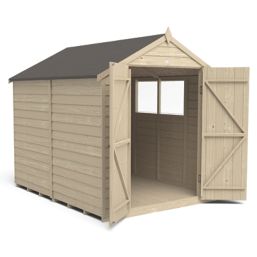 Forest  6' x 8' (Nominal) Apex Overlap Timber Shed with Base