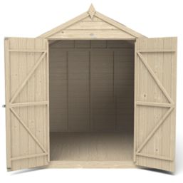 Forest  6' x 8' (Nominal) Apex Overlap Timber Shed with Base