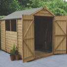 Forest  6' x 8' (Nominal) Apex Overlap Timber Shed with Base