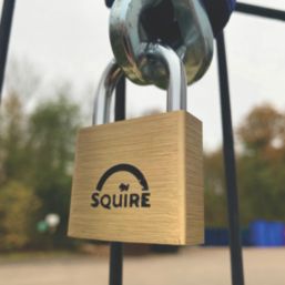 Squire LN4S Brass  All-Weather   Marine Padlock 39.5mm
