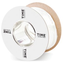 Time 3183Y White 3-Core 1mm² Flexible Cable 25m Drum