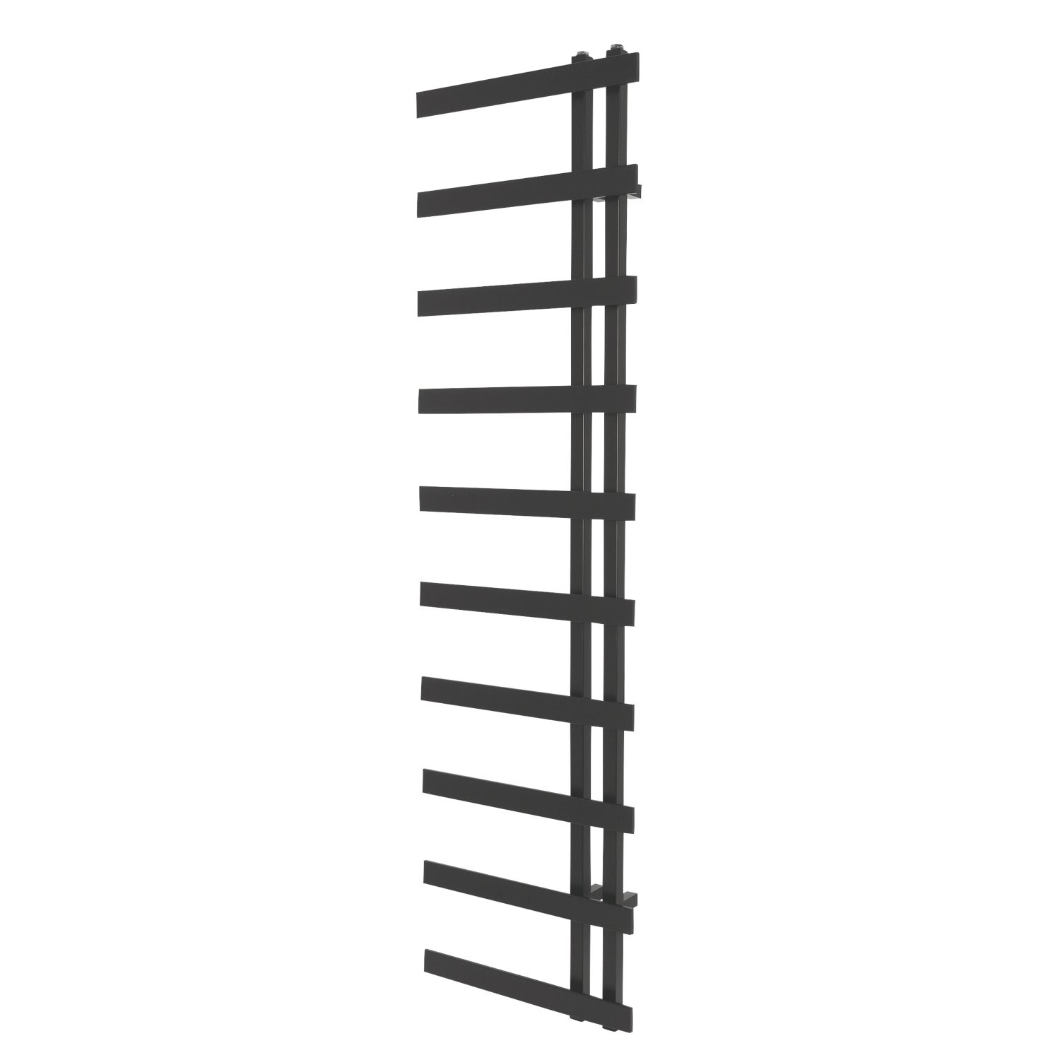 Towelrads 1800mm x 500mm 1945BTU Black Flat Designer Towel Radiator (153RY)