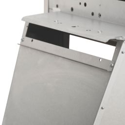 Be Modern Design Chrome Rotary Control Inset Gas Manual Fire 510mm x 123mm x 605mm