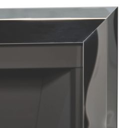 Be Modern Design Chrome Rotary Control Inset Gas Manual Fire 510mm x 123mm x 605mm