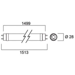 Sylvania TOLEDO AVANT G13 T8 LED Tube 2700lm 18W 1499mm (5')