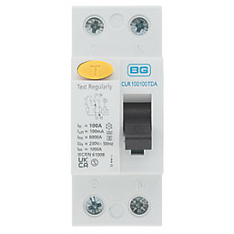 British General Fortress 100A 100mA DP Type A  Time Delayed RCD