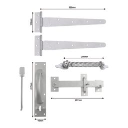 Smith & Locke Gate Latch Kit Silver