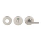 Eurospec  Lever WC Thumbturn Set Satin Stainless Steel 52mm