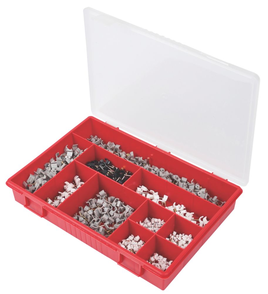 Tower Cable Clip Selection Box 1.5 - 7mm² 800 Pieces