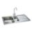 Carron Phoenix Zeta 1.5 Bowl Stainless Steel Reversible Inset Sink & Drainer  1030mm x 510mm