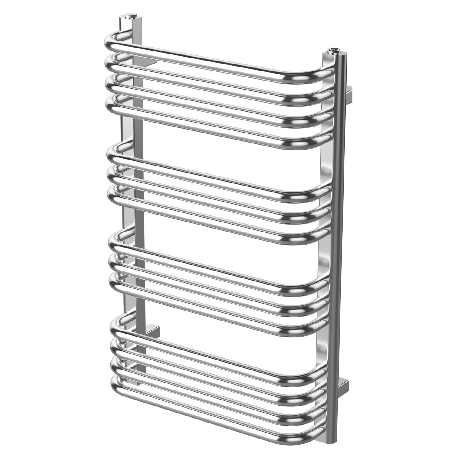 Flomasta 760mm x 500mm 1143BTU Chrome U-Shape Designer Towel Radiator (154AM)