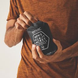 Regatta Pack It III Waterproof & Breathable Jacket Black Small Size 42" Chest