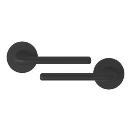 Cooke & Lewis Izenah Lever on Rose Door Handles Pair Matt Black