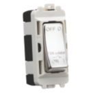 Knightsbridge  10A Grid 3-Pole Fan Isolator Switch Polished Chrome