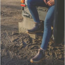 Muck Boots Originals Ankle Wellingtons Size 3 Womens Brown Non Safety Wellies