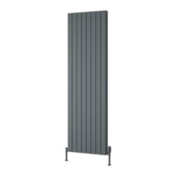 Reina Piatto Double 1800mm x 595mm 6369BTU Anthracite Vertical Designer Radiator