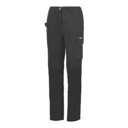 Site Kilani Womens Trousers Black / Grey Size 16 31 L - Screwfix