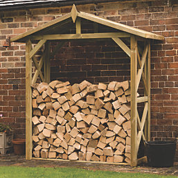 Forest Apex 7' x 3' (Nominal) Timber Log Store