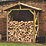 Forest Apex 7' x 3' (Nominal) Timber Log Store