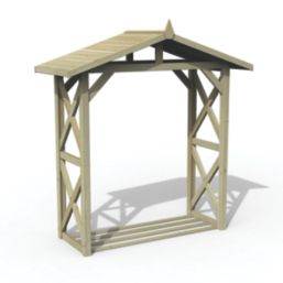 Forest Apex 7' x 3' (Nominal) Timber Log Store