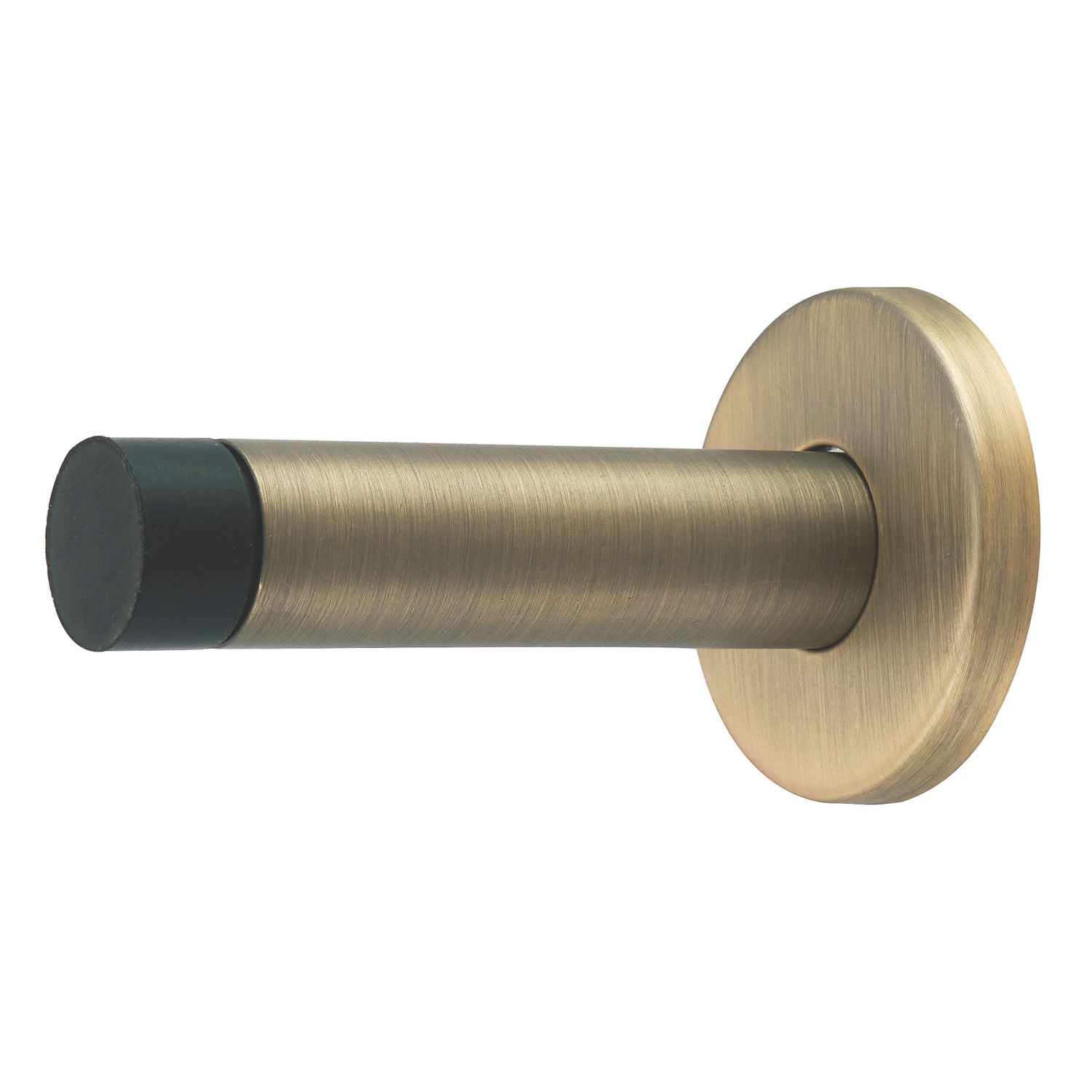 Eclipse Cylinder Projection Solid Wall Door Stop 20 x 85mm Antique Brass (154KW)