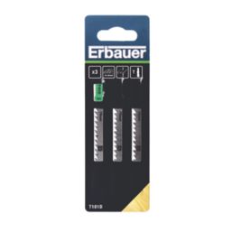 Erbauer   Wood Jigsaw Blades 100mm 3 Piece Set