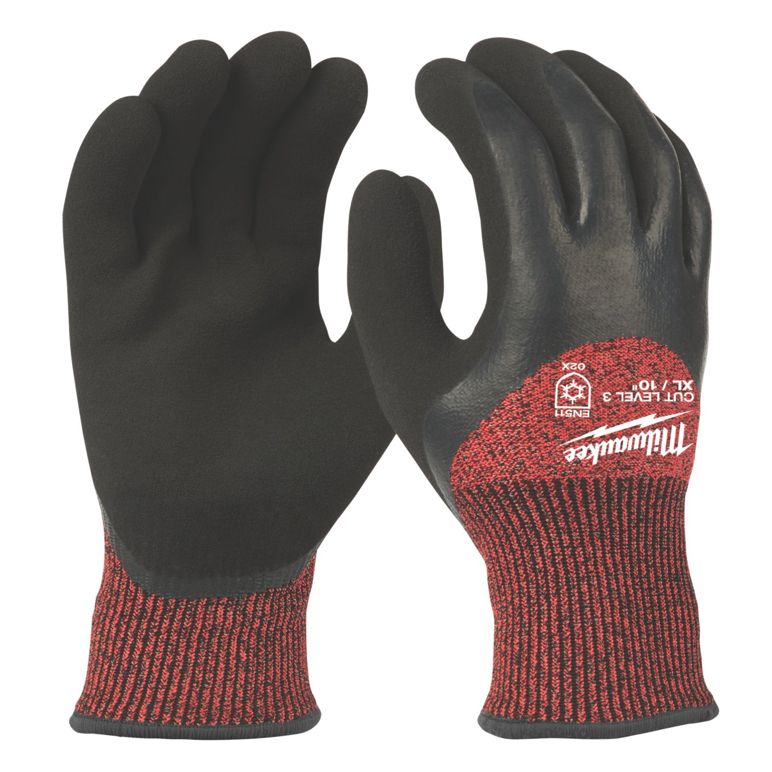 Milwaukee Winter Gloves Black/Red X Large (154PP)