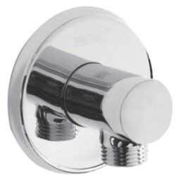 Bristan  Easyfit Contemporary Round Shower Wall Outlet Chrome 55mm