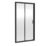 ETAL  Framed Rectangular Sliding Shower Door Matt Black 1090mm x 1900mm