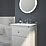 Splashback  Glass Bathroom Splashback Clear Chrome 600mm x 250mm x 4mm