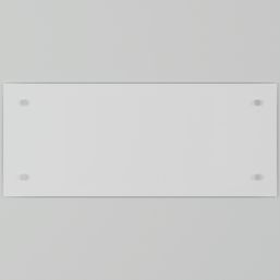 Splashback  Glass Bathroom Splashback Clear Chrome 250mm x 600mm x 4mm