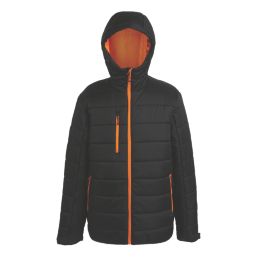 Regatta Navigate  Thermal Jacket Black/Orange Pop 2X Large 47" Chest