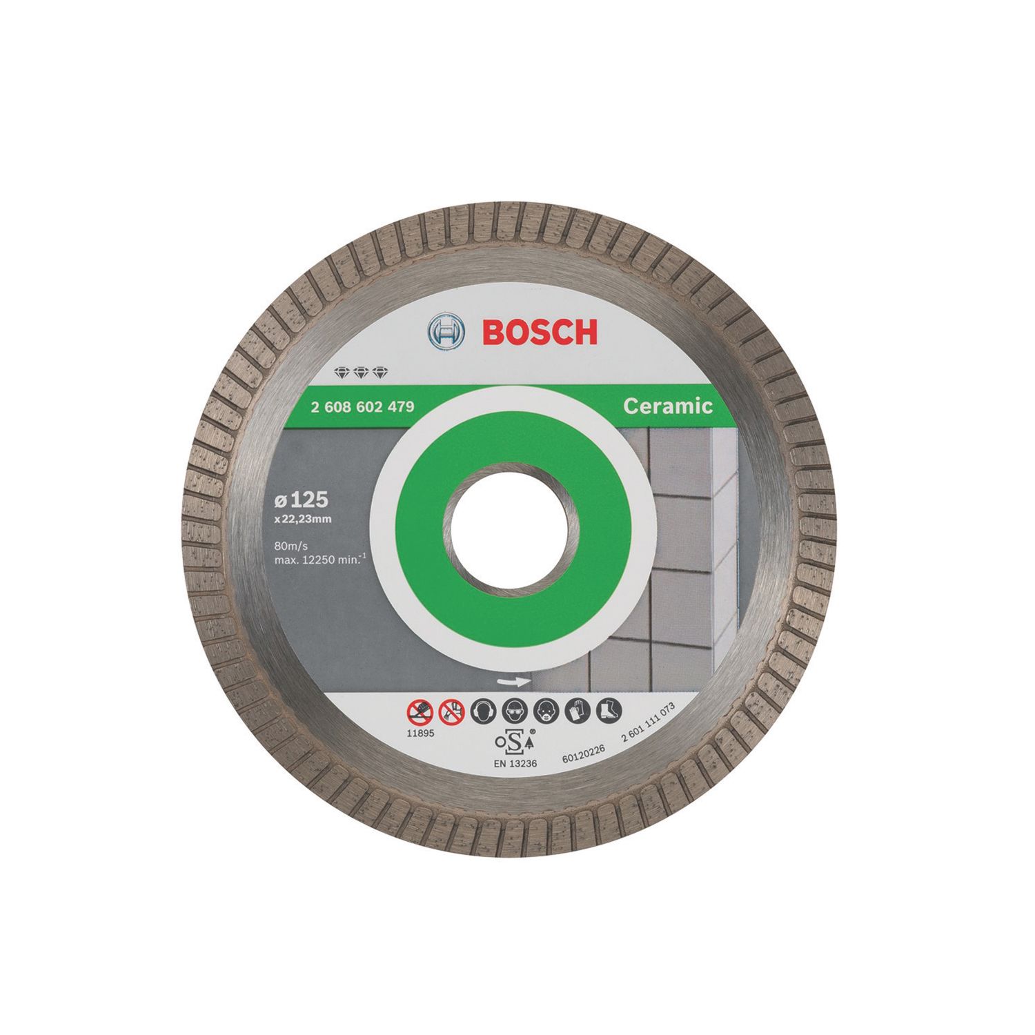 Bosch Tile Turbo Diamond Disc 125mm x 22.23mm (154VX)