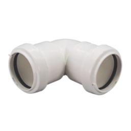 FloPlast Push-Fit Knuckle Bend White 90° 32mm