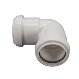 FloPlast Push-Fit Knuckle Bend White 90° 32mm