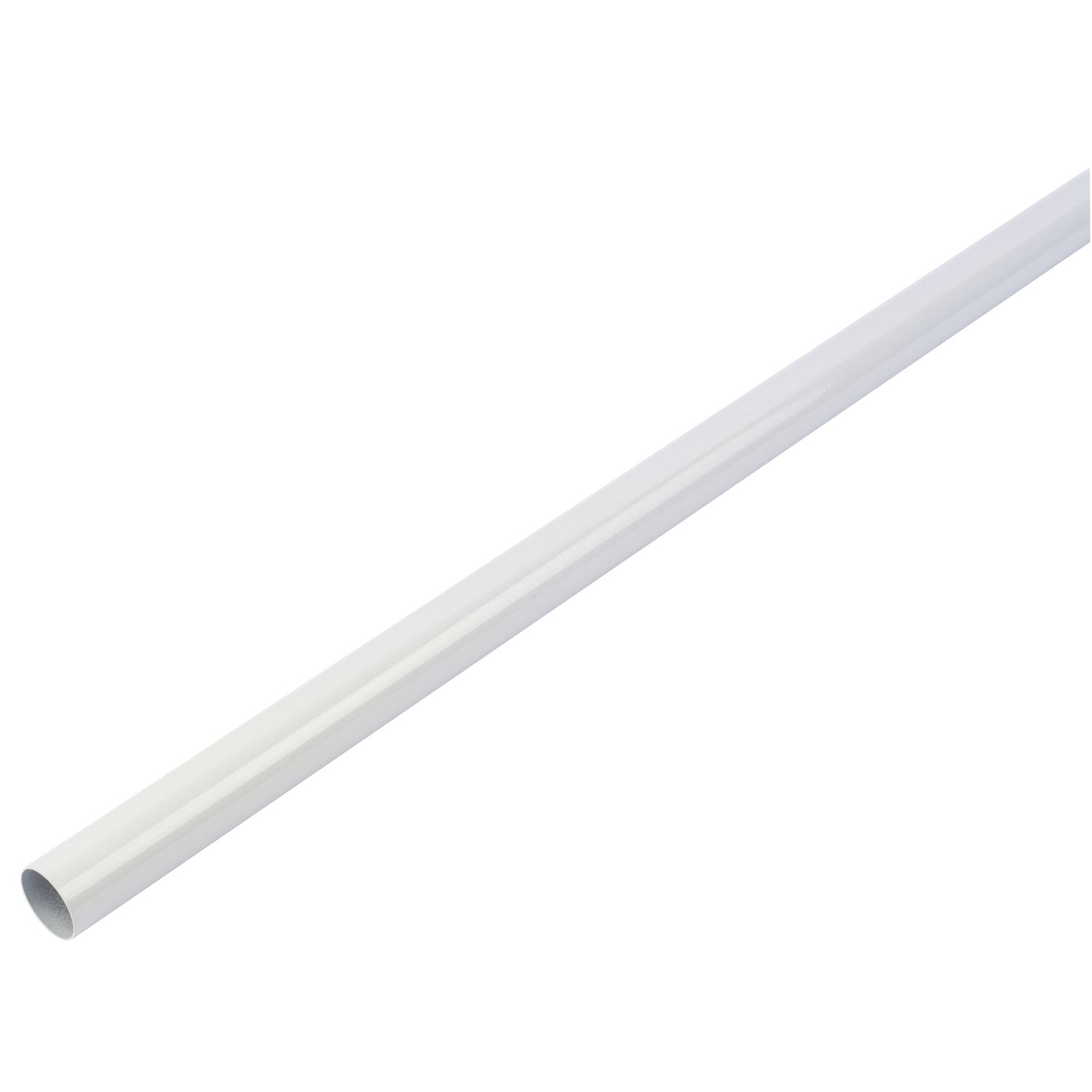 Smith & Locke Round Wardrobe Rail White 1219mm x 25mm (1557V)
