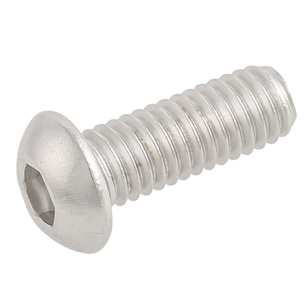 Easyfix Button Head Socket Screws A2 Stainless Steel M6 x 16mm 50