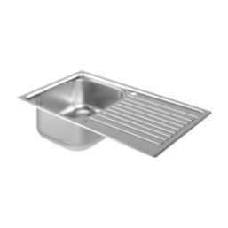 Jabiri 1 Bowl  Satin Stainless Steel Sink 860mm x 500mm