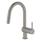 Grohe Minta 32321AL2 Single Lever Kitchen Sink Mixer Tap Brushed Hard Graphite